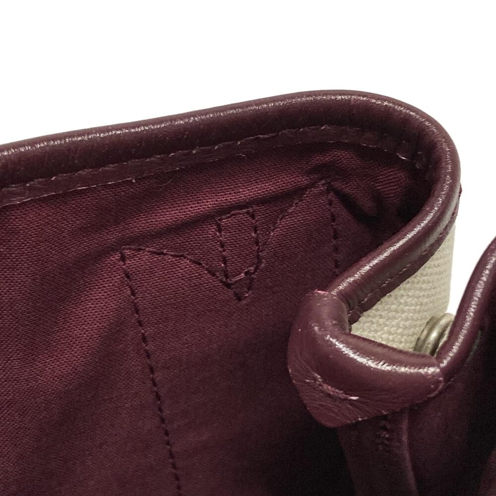 Balenciaga Navy Cabas XS Tote Bag 390346 Cream Bordeaux Canvas Leather - Picture 15 of 15